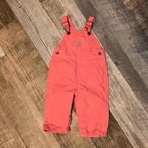 Carhartt pink overalls sz 9 months EUC smoke free home 100% cotton
